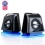 Accessory Power GOgroove BassPULSE 2MX 2.0 USB Multimedia Computer Speakers with Blue LED Lights , Dual Drivers &amp; Passive Subwoofer - Works with PC ,