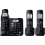 Panasonic KX-TG6643B DECT 6.0 Cordless Phone with Answering System - 3 Handsets - Black