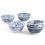 RSVP 16 Ounce Decorative Japanese Porcelain Bowls, Set of 6