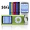 G.G.Martinsen 16 GB Slim 1.78&quot; LCD Mp3 Mp4 Player Media/Music/Audio Player with accessories-Green Color