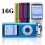 G.G.Martinsen 16 GB Slim 1.78&quot; LCD Mp3 Mp4 Player Media/Music/Audio Player with accessories-Blue Color
