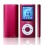 Lonve 1.8 inch Screen MP4 Player MP3 Player Built-in 8GB Flash Memory Card MP4 Music/Audio/Media Player FM Radio-Red