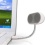 JLab USB Laptop Speakers - Portable, Compact, Travel Notebook Speaker for PC and Mac - B-Flex Hi-Fi Stereo USB Laptop Speaker - Pearl White