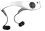 KitSound Triathlon - Lettore MP3 impermeabile e ricaricabile, con auricolari incorporati, colore: Bianco/Nero