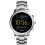 Fossil Q FTW4000 Men&#039;s Explorist Bracelet Strap Touchscreen Smartwatch, Silver/Black