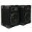 New Home PA DJ Karaoke Bookshelf Black Pro Audio Two Way Speaker Pair 800C