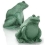 OSD Audio FS525 Outdoor Garden Decorative Frog Speaker, Pair (Green with Bronze Patina)