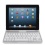 Belkin F5L149edWHT Etui + clavier AZERTY en aluminium avec finition haut de gamme pour iPad 2/3/4 Bluetooth Blanc