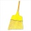 UNISAN Angler Broom, Plastic Bristles, 42 Inch Wood Handle, Yellow (932A)