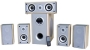 Xoro HXS 532 Aktives 5.1 Soundsystem mit DSP silber/buche