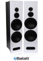Limitless Creations RADIANT4 Dual 8" 3-way Bluetooth Floor-Standing Speakers w/Line-In, Mic-Inputs, & 3.5mm Aux-In