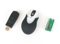 Mini Wireless Optical Mouse with USB Retractable Receiver