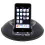 Satechi (Black) Dock Station Stereo Round Speaker for Ipod Nano , Classic, Touch with Remote Control