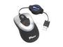 Targus AMU02US Black/Silver 3 Buttons 1 x Wheel USB Wired Optical Notebook Optical Mouse with Retractable USB Cable - Retail
