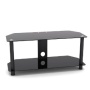 TWIN SHELF GLASS & METAL HIGH QUALITY TV STAND FOR LCD LED TV (UP TO 48")