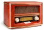 Dual NR 1 Nostalgieradio (UKW-/MW-Tuner, Frequenzskala, Holzgehäuse, Lautstärkeregler) Braun