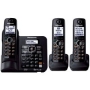 Panasonic KX-TG6643B DECT 6.0 Plus Expandable Set-of-Three Digital Cordless Telephones
