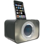 KitSound iPod / iPhone Clock Radio Dock CLOCKDBK - Bad Boy Black