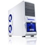 MS-Tech CA-0300 Husky NG Midi-Tower Gaming Tower PC-Gehäuse (ATX, 4x 5,25 externe, 4x 3,5 interne, 2x USB 2.0) weiß