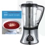 Designer Habitat Electric Soup Maker - with Blender, Pulse, Cooker, Steamer, Boiler, Smoothie maker and Reheat functions with FREE 200 Super Soups rec