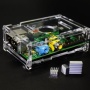 TBS2036 Acryl Gehäuse für Raspberry Pi Model B mit 512MB RAM, belüftet, durchsichtig