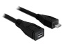 DeLock Cable USB Extension micro-B male > micro-B female 1m (83248)