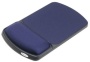 Fellowes Gel Wrist Rest and Mouse Rest - Sapphire/Black - 0.9" x 6.3" x 10.1" - Sapphire 98741