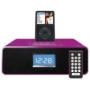 Docking Station For Apple iPod With Alarm Clock Radio / Pink