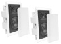 Pyle Home PDIW87 8-Inch Two-Way In-Wall Enclosed Speaker System with Directional Tweeter - sold as a pair