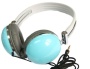 blue DJ Over the head Earphone Headphone for ipod, ipad, nano, sony mp4, samsung