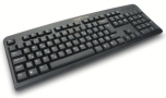 Konyin Black PS/2 106-Key Compact size United States Multilingual Keyboard (KB-201PB-US)