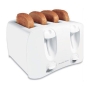 Hamilton Beach Brands 24605 4-Slice Toaster with Extra-Wide Slots, White