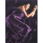 Purple Double 6pc Satin Bedding Set