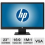 HP C3P22A8#ABA W2371b 23" Class LED Backlit Monitor - 1920 x 1080, 16:9, 1000000:1 Dynamic, 5ms, VGA, Energy Star  C3P22A8#ABA