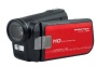 Praktica - DVC 14.1 - Caméscope à carte mémoire SD / SDHC - Full HD / Zoom optique 5 x / Écran 7,6 cm (3") / Photo 14 mégapixels - HDMI - Rouge + Hous