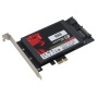 SEDNA SE-PCIE-SSD-SATA6G-2P Schnittstellenkarte/Adapter Eingebaut SATA