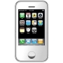 KA08 8GB White Touch Screen Mobile Phone Mini I9 Mini I68 Quadband Dual Sim Dual Standby MP3 Player FM Radio