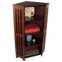 MISSION - Corner CD DVD Blu-ray Media Storage Shelf Unit - Dark