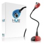 Hue HD USB webcam camera (red) with built-in mic for Windows & Mac - Skype, MSN, Yahoo, iChat