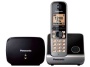 Panasonic KX-TG6751SPB - Teléfono inalámbrico DECT TG6711, manos libres, identificador de llamadas + repetidor