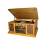 Studebaker Wooden Music Center with Turntable, CD Player, AM/FM Radio and Cassette Player