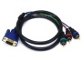 Monoprice 3ft VGA to 3 RCA Component Video Cable (HD15 - 3-RCA)