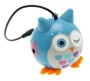 Kitsound Mini Buddy Blue Owl Speaker Compatible with iPod, iPad 2/3/4/Mini, iPhone 3G/3GS/4/4S/5/5S/5C and Android Devices