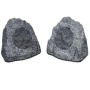 New 6.5"" Woofers Outdoor Garden Waterproof Granite Rock Patio Speaker Pair 2R6G