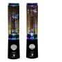 USB Powered Colorful LED Fountain Dancing Water Mini Music Speakers for MP3 /Mobile Phones /Computer (Black)