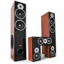 Akai 5-teiliges Heimkino-Lautsprecher Surround Set 790W (3-Wege Front Boxen, 2-Wege Center/Satelliten Boxen)