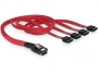 Delock - Cable mini-SAS (36 pines a 4 conectores SATA, 50 cm)