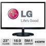 LG 23" Class IPS Panel LED Monitor - 1920 x 1080, 16:9, 5000000:1 Contrast, 5ms, HDMI, DVI-D, VGA, Energy Star  - 23EA53V-P  23EA53V-P