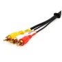 Cmple RGB RCA Coupler Splitter Video Audio 5x RCA Component