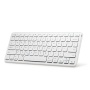 Anker® Ultra Compact Slim Profile Wireless Bluetooth Keyboard for iOS, Android, Windows and Mac with Rechargeable 6-Month Battery (White)